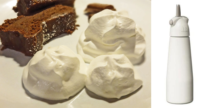 chantilly avec siphon Isi easy whip cream