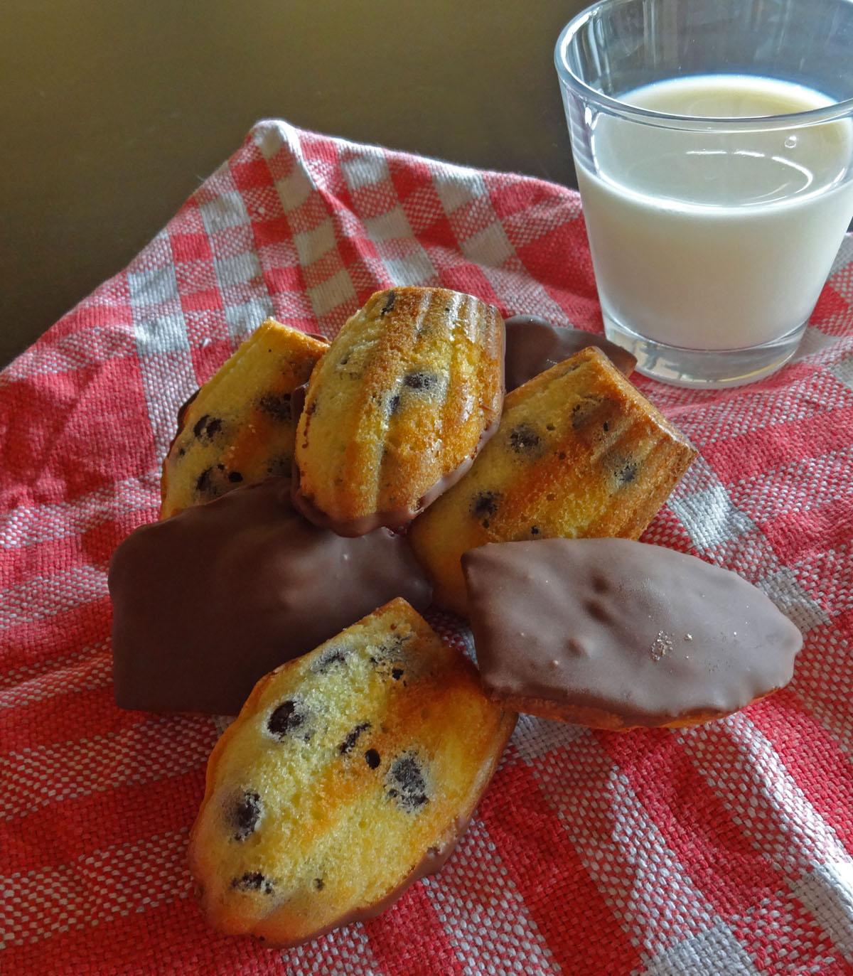 madeleines aux pépites de chocolat